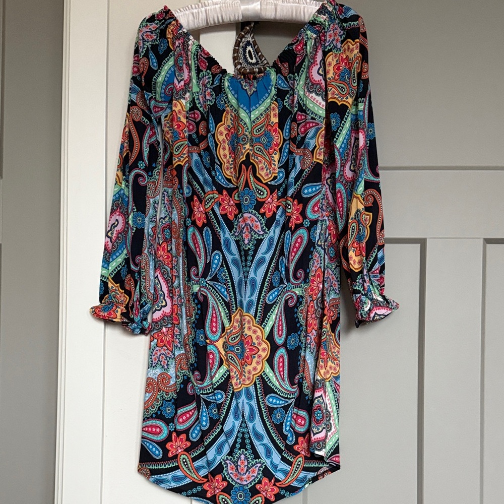 Luli Fama la maestranza cuff bell sleeve shift dress - Picture 8 of 10